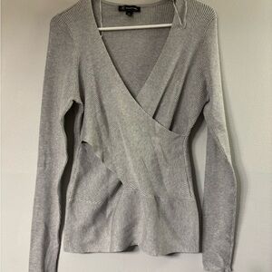 INC International Concepts Gray Long Sleeve Top